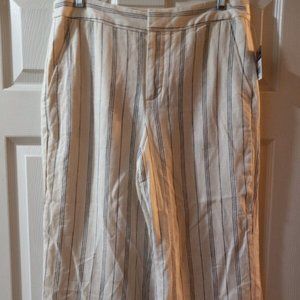 NWT Chaps Women Linen Blend Pants Size 10